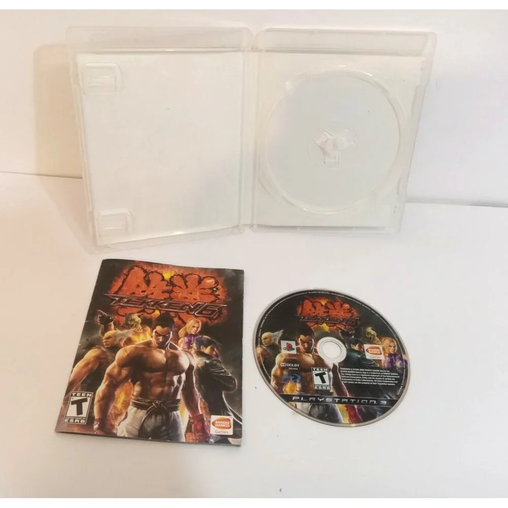 Sony Playstation 3 Tekken 6 Video Game 2007 Red Black Complete With Manual